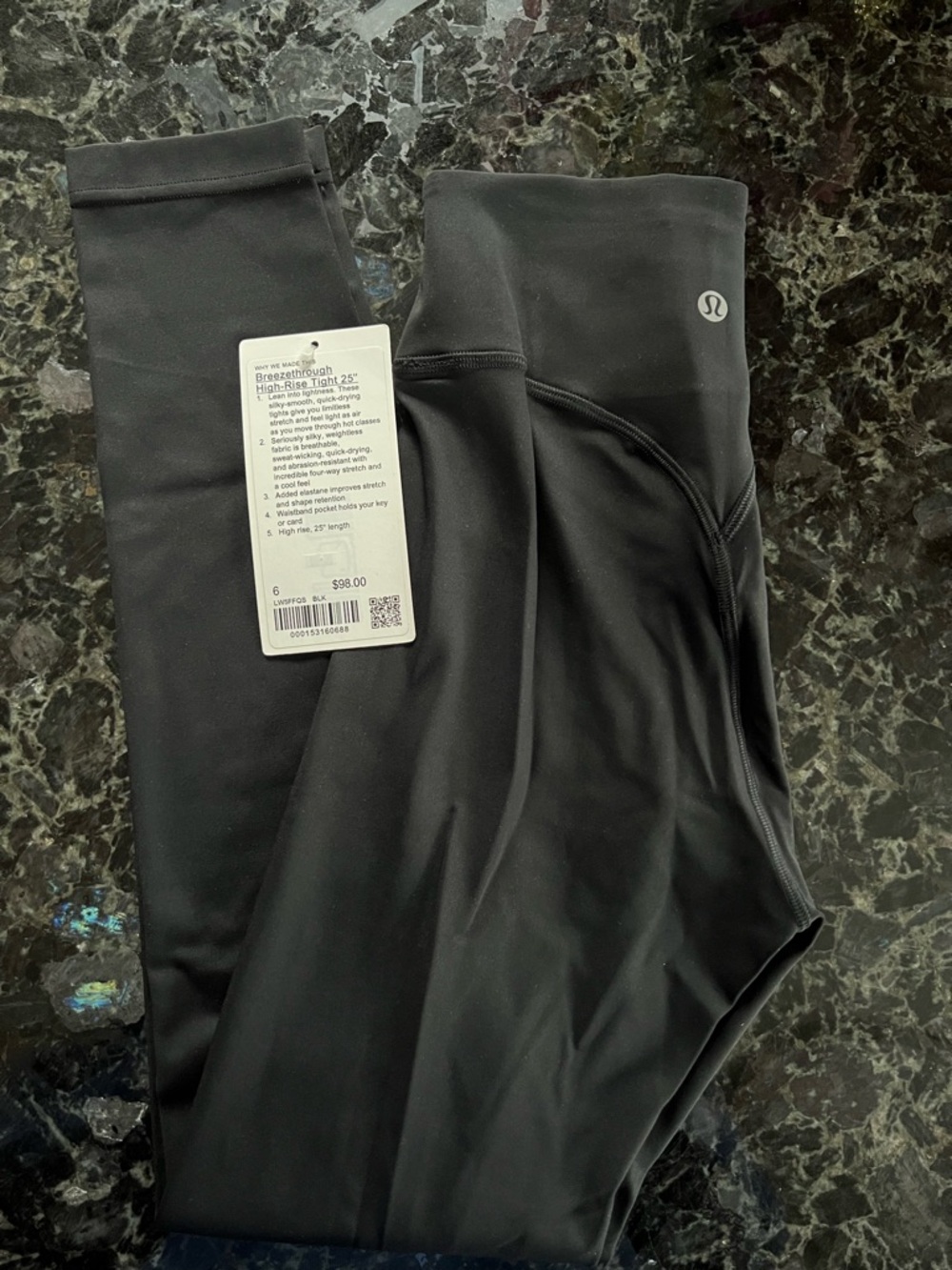 Lululemon Black Breezethrough Leggings